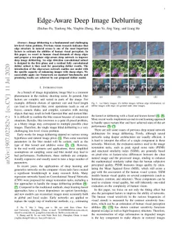 Edge-Aware Deep Image Deblurring