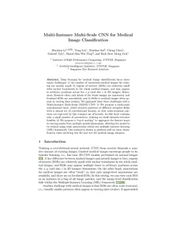 Multi-Instance Multi-Scale CNN for Medical Image Classification