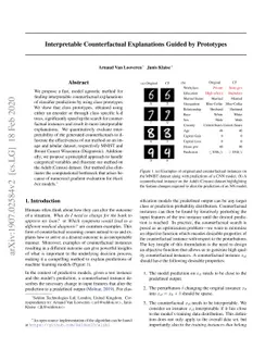 Interpretable Counterfactual Explanations Guided by Prototypes