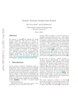 Genetic Network Architecture Search