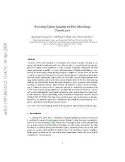 Revisiting Metric Learning for Few-Shot Image Classification