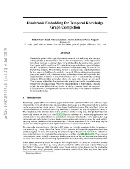 Diachronic Embedding for Temporal Knowledge Graph Completion