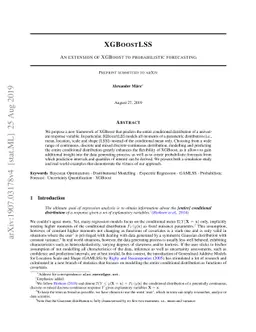 XGBoostLSS -- An extension of XGBoost to probabilistic forecasting