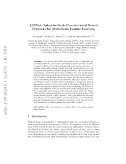 ASCNet: Adaptive-Scale Convolutional Neural Networks for Multi-Scale
  Feature Learning