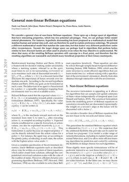 General non-linear Bellman equations