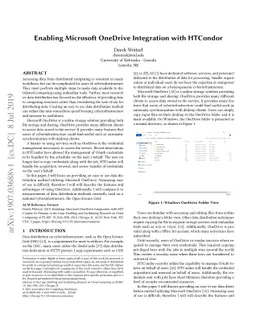 Enabling Microsoft OneDrive Integration with HTCondor