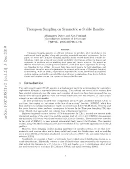 Thompson Sampling on Symmetric $α$-Stable Bandits