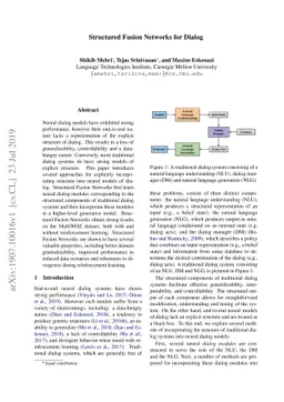 Structured Fusion Networks for Dialog