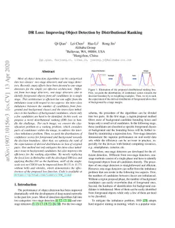 DR Loss: Improving Object Detection by Distributional Ranking