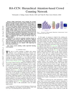 HA-CCN: Hierarchical Attention-based Crowd Counting Network
