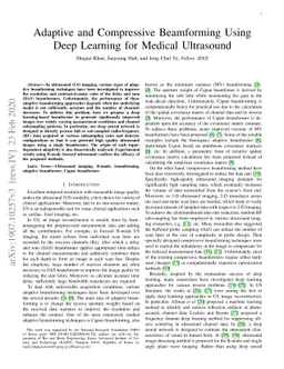 Adaptive and Compressive Beamforming Using Deep Learning for Medical
  Ultrasound
