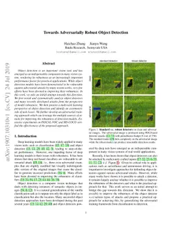 Towards Adversarially Robust Object Detection