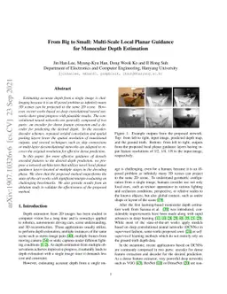 From Big to Small: Multi-Scale Local Planar Guidance for Monocular Depth
  Estimation