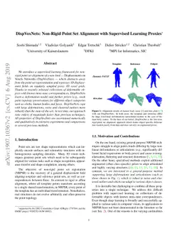 DispVoxNets: Non-Rigid Point Set Alignment with Supervised Learning
  Proxies