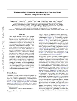 Understanding Adversarial Attacks on Deep Learning Based Medical Image
  Analysis Systems