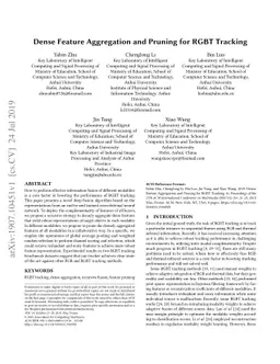 Dense Feature Aggregation and Pruning for RGBT Tracking
