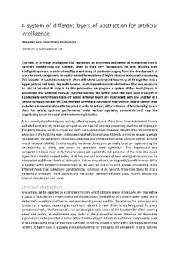 A system of different layers of abstraction for artificial intelligence