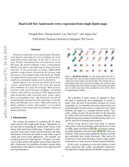 Dual Grid Net: hand mesh vertex regression from single depth maps