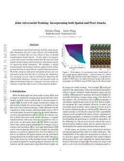 Joint Adversarial Training: Incorporating both Spatial and Pixel Attacks