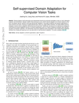 Self-supervised Domain Adaptation for Computer Vision Tasks