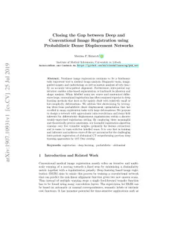 Closing the Gap between Deep and Conventional Image Registration using
  Probabilistic Dense Displacement Networks
