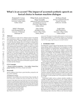 What's in an accent? The impact of accented synthetic speech on lexical
  choice in human-machine dialogue