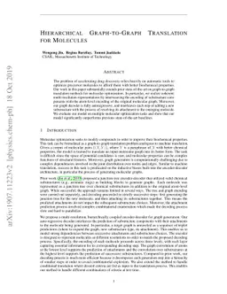 Hierarchical Graph-to-Graph Translation for Molecules