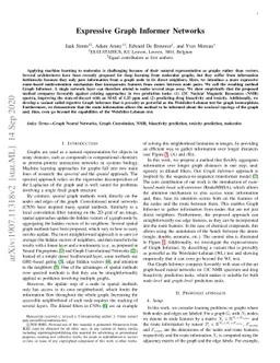 Expressive Graph Informer Networks