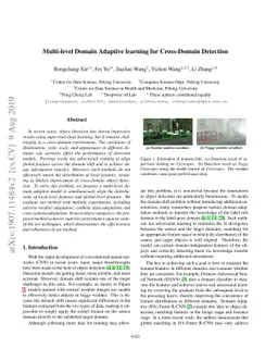 Multi-level Domain Adaptive learning for Cross-Domain Detection