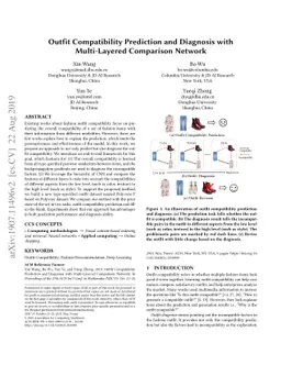 Outfit Compatibility Prediction and Diagnosis with Multi-Layered
  Comparison Network