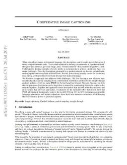 Cooperative image captioning