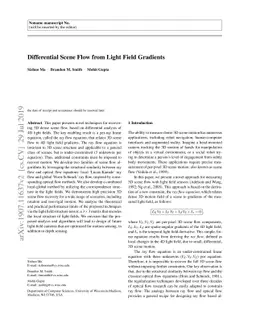 Differential Scene Flow from Light Field Gradients