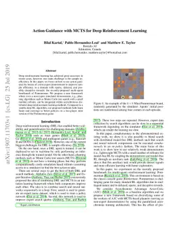Action Guidance with MCTS for Deep Reinforcement Learning