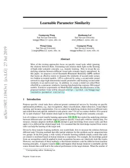 Learnable Parameter Similarity