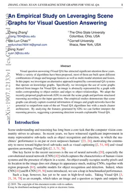 An Empirical Study on Leveraging Scene Graphs for Visual Question
  Answering