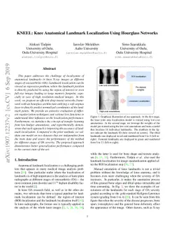 KNEEL: Knee Anatomical Landmark Localization Using Hourglass Networks