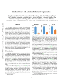 Interlaced Sparse Self-Attention for Semantic Segmentation