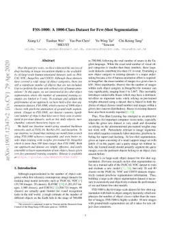 FSS-1000: A 1000-Class Dataset for Few-Shot Segmentation
