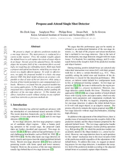 Propose-and-Attend Single Shot Detector