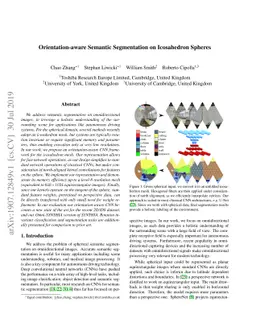 Orientation-aware Semantic Segmentation on Icosahedron Spheres