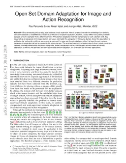 Open Set Domain Adaptation for Image and Action Recognition
