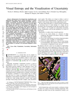 Visual Entropy and the Visualization of Uncertainty