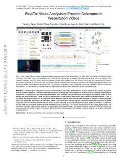 EmoCo: Visual Analysis of Emotion Coherence in Presentation Videos