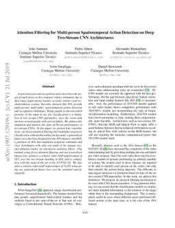 Attention Filtering for Multi-person Spatiotemporal Action Detection on
  Deep Two-Stream CNN Architectures