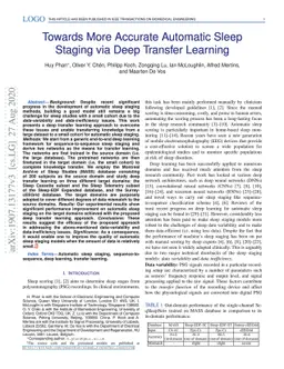Towards More Accurate Automatic Sleep Staging via Deep Transfer Learning
