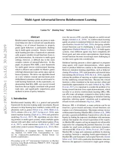 Multi-Agent Adversarial Inverse Reinforcement Learning