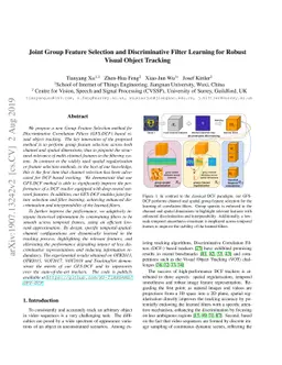 Joint Group Feature Selection and Discriminative Filter Learning for
  Robust Visual Object Tracking