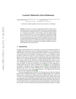 Learned Collaborative Stereo Refinement