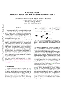 Is it Raining Outside? Detection of Rainfall using General-Purpose
  Surveillance Cameras