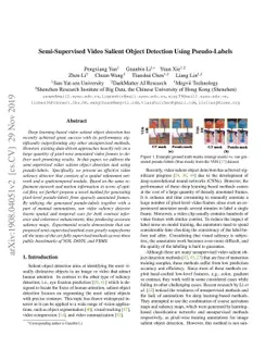 Semi-Supervised Video Salient Object Detection Using Pseudo-Labels